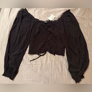 Forever 21 Off the Shoulder Top with Sleeves